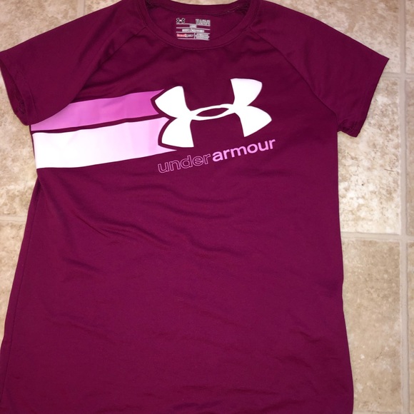 Girl/'s Under Armour Heat Gear Loose Fit T-Shirt
